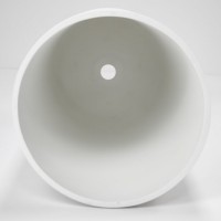 Раковина напольная Abber Stein AS2516 40 глянцевая белая, круглая, моноблок, искусственный камень