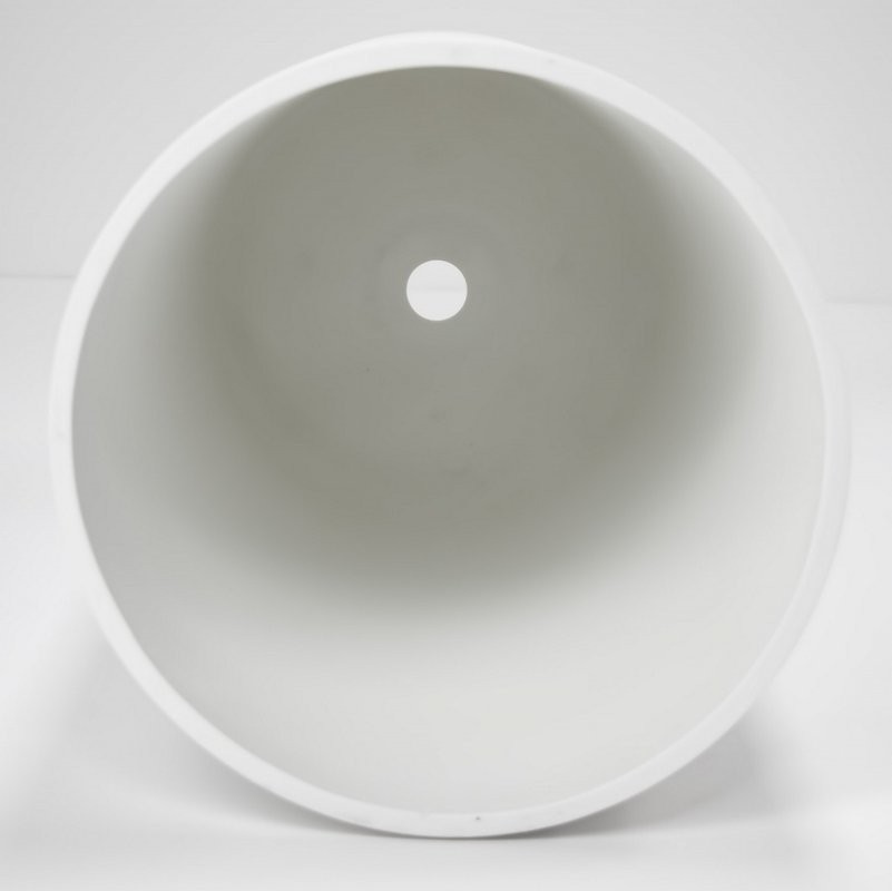 Раковина напольная Abber Stein AS2516 40 глянцевая белая, круглая, моноблок, искусственный камень