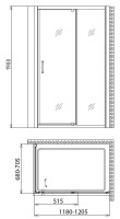 Душевой уголок Gemy Sunny Bay S28191BM-A70M