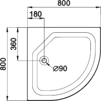 Поддон для душа Triton ПД22 80х80