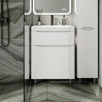 Мебель для ванной комнаты Style Line Марелла 70 напольная, белый глянец