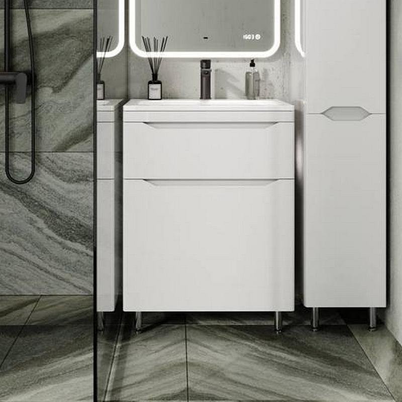 Мебель для ванной комнаты Style Line Марелла 70 напольная, белый глянец