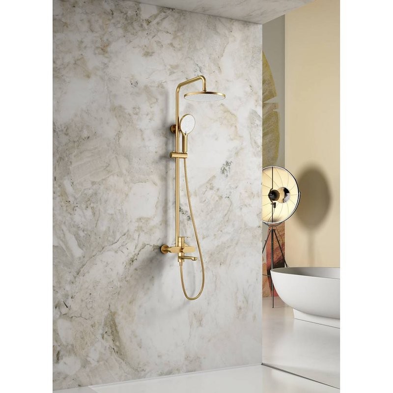 Душевая стойка Splenka S222 S222.24.03 сатин золотой