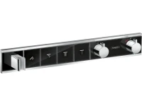 Термостатический смеситель встраиваемый Hansgrohe RainSelect 15357600 С ВНУТРЕННЕЙ ЧАСТЬЮ, шлифованный черный хром