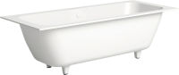 Ванна из искусственного камня Salini Orlanda Axis 190x80 см, встраиваемая, белая, на ножках