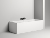 Ванна из искусственного камня Salini Orlanda Axis 190x80 см, встраиваемая, белая, на ножках