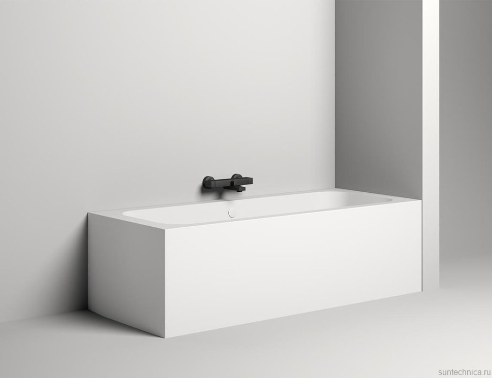 Ванна из искусственного камня Salini Orlanda Axis 190x80 см, встраиваемая, белая, на ножках
