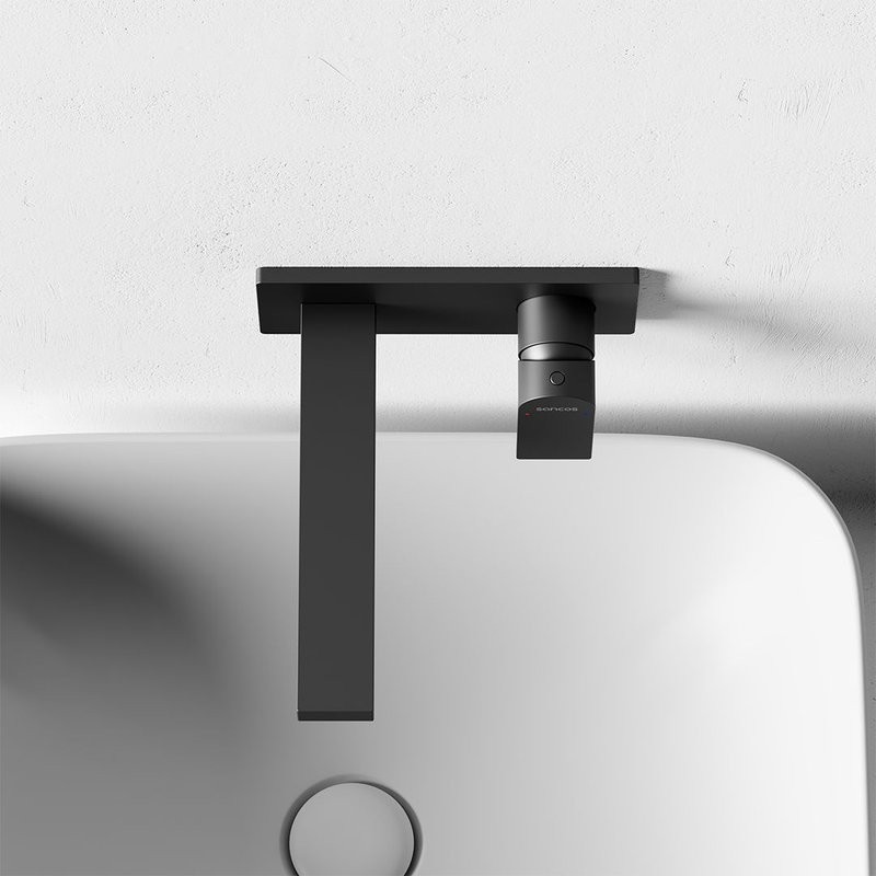 Смеситель для раковины Sancos Studio, вороненая сталь, SC9017GG