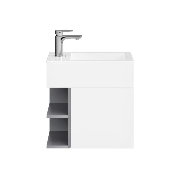 Тумба под раковину без столешницы KERAMA MARAZZI Lato GEOMETRICA 50 подвесная, утренний серый матовый