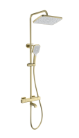 Душевая стойка Wonzon & Woghand WW-B3016-T1-BG брашированное золото