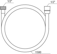Душевой шланг Ravak SatinFlex 913.62RGB 150 см, розовое золото