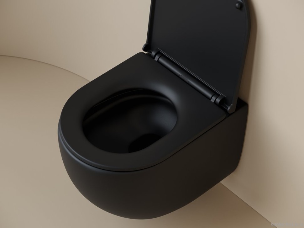 Комплект Унитаз подвесной Ceramicanova UP Rimless CN4007MB черный матовый + Инсталляция TECE Now 9400412 4 в 1 с кнопкой смыва