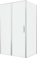 Душевой уголок Allen Brau Priority 120x90, профиль серебро браш, стекло прозрачное