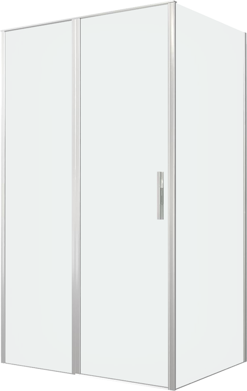Душевой уголок Allen Brau Priority 120x90, профиль серебро браш, стекло прозрачное