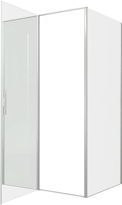 Душевой уголок Allen Brau Priority 120x90, профиль серебро браш, стекло прозрачное