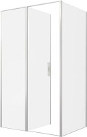 Душевой уголок Allen Brau Priority 120x90, профиль серебро браш, стекло прозрачное