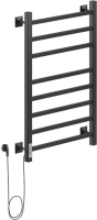 Полотенцесушитель электрический Ника Step-2 80/50 черный матовый, L