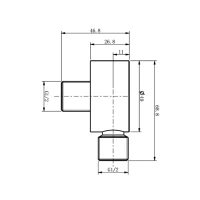 Шланговое подключение Caprigo Parts 99-590-vot бронза Шланговое подключение Caprigo Parts 99-590-vot бронза