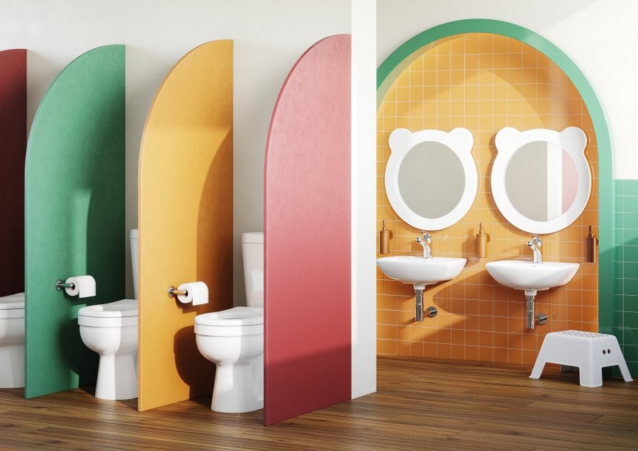 Зеркало AQUATON Каспер Мишка круглое, белое матовое