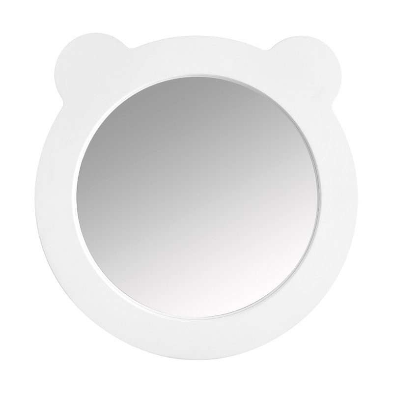 Зеркало AQUATON Каспер Мишка круглое, белое матовое
