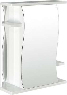 Зеркало-шкаф Mixline Классик 55 подвесной, белый, правый