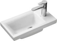 Тумба с раковиной AQUATON Хоуп 40 подвесная, 1 ящик, матовая белая
