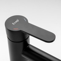 Смеситель для раковины Frap H801-6 F10801-6 черный Смеситель для раковины Frap H801-6 F10801-6 черный