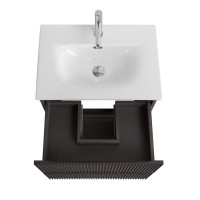 Мебель для ванной комнаты BelBagno Uno-mini 60 подвесная, 2 ящика, матовая темно-серая