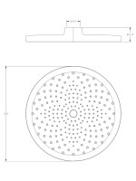 Верхний душ Haiba HB009 черный Верхний душ Haiba HB009 черный