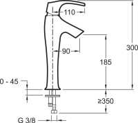 Смеситель для раковины Jacob Delafon Symbol E19774-CP