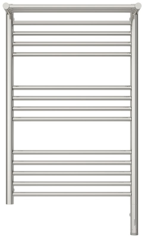 Полотенцесушитель электрический Сунержа Богема 3.1 00-6007-8050 90x55 см, подключение справа, без покрытия, лесенка, с полкой