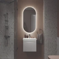 Мебель для ванной комнаты Velvex Vizo 50 подвесная, глянцевая белая