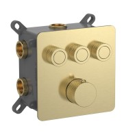 Смеситель для ванны AQUAme с термостатом встраиваемый AQM8812BG