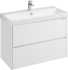 Мебель для ванной AQUATON Сканди 90 белый глянец, белый матовый