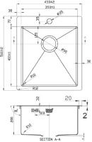 Мойка кухонная Zorg Light ZL R 450510 GRAFIT Мойка кухонная Zorg Light ZL R 450510 GRAFIT