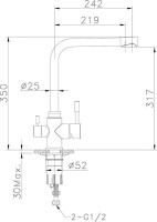 Смеситель для кухни Lemark Expert LM5060S