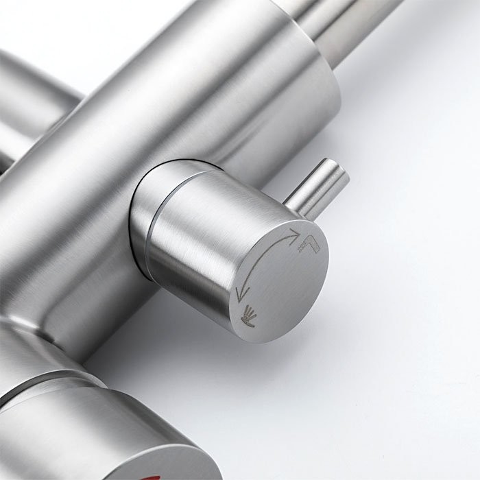 Напольный смеситель для ванны с душем Gappo G99-20 G3099 сатин