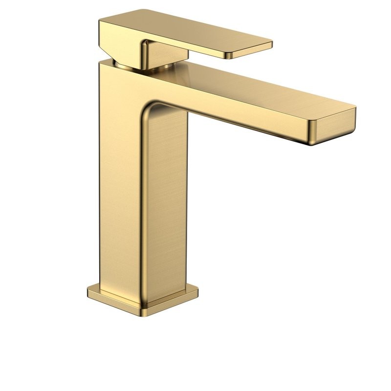 Смеситель для раковины AQUAme Savona 125 шлифованное золото AQM6810BG