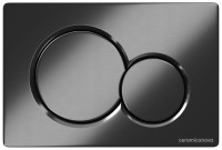 Кнопка смыва для унитаза Ceramicanova CN12-003GG пластик, цвет вороненая сталь