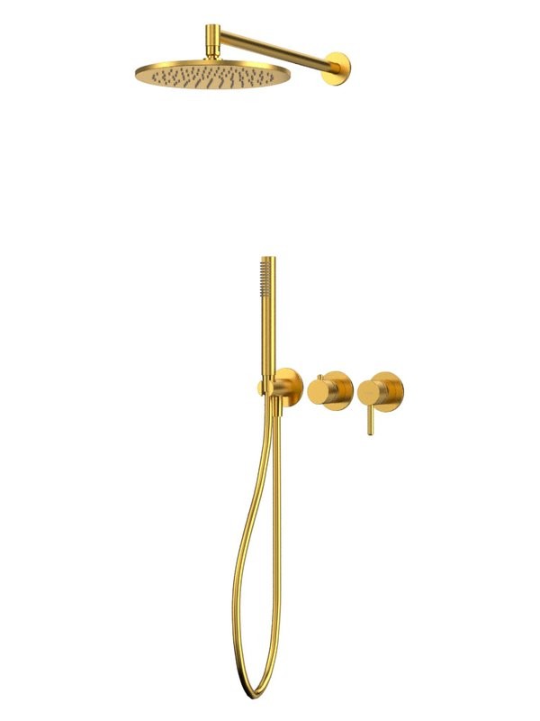 Душевой комплект WHITECROSS Y YSET13GLB С ВНУТРЕННЕЙ ЧАСТЬЮ, брашированное золото