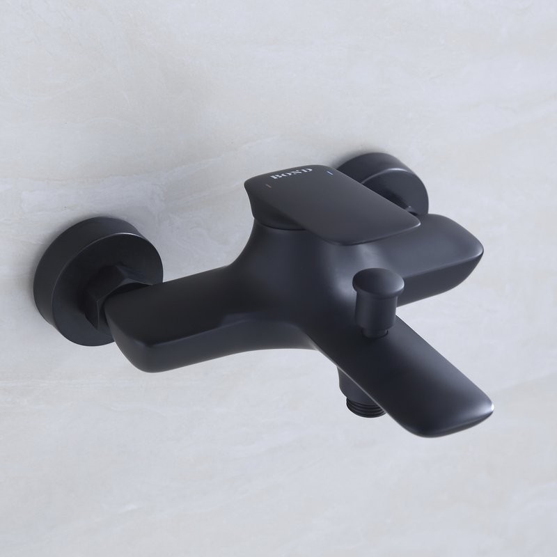 Комплект для ванной BOND Cube B03-5388 матовый черный