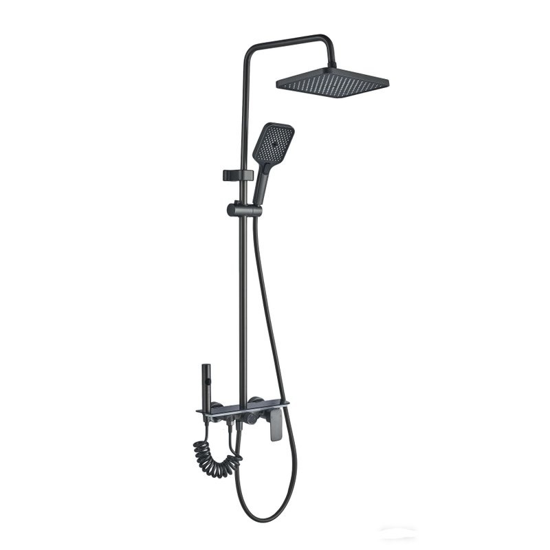 Душевая стойка Ceruttispa 11358 графит