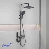 Душевая стойка Ceruttispa 11358 графит
