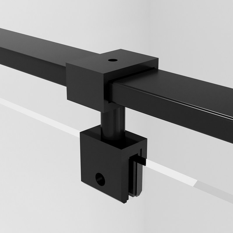 Душевой уголок Niagara Nova NG-6831-34BLACK 90x90, профиль черный матовый, стекло прозрачное