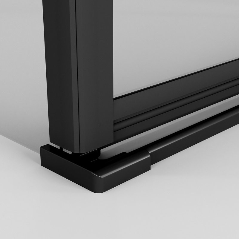 Душевой уголок Niagara Nova NG-6831-34BLACK 90x90, профиль черный матовый, стекло прозрачное