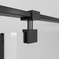 Душевой уголок Niagara Nova NG-6831-34BLACK 90x90, профиль черный матовый, стекло прозрачное