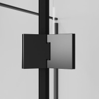 Душевой уголок Niagara Nova NG-6831-34BLACK 90x90, профиль черный матовый, стекло прозрачное