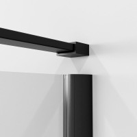 Душевой уголок Niagara Nova NG-6831-34BLACK 90x90, профиль черный матовый, стекло прозрачное