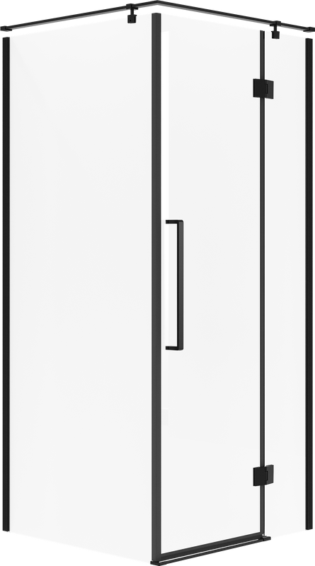 Душевой уголок Niagara Nova NG-6831-34BLACK 90x90, профиль черный матовый, стекло прозрачное