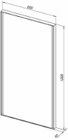 Зеркало Allen Brau Infinity 60х120 прямоугольное, с подсветкой, белое